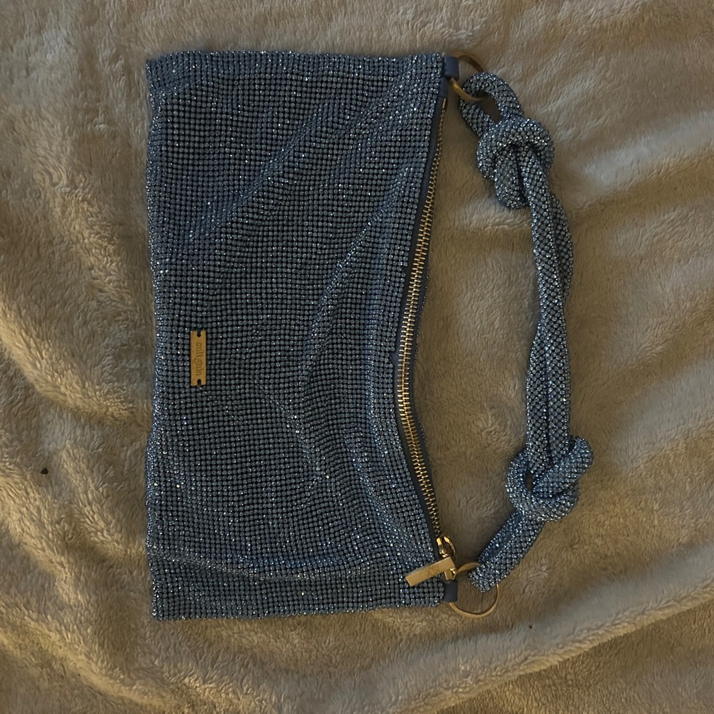 Cult Gaia Blue Beaded Bag